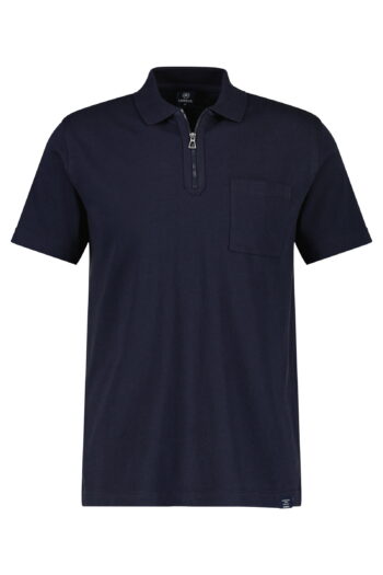Lerros Polo-Zip - Donkerblauw
